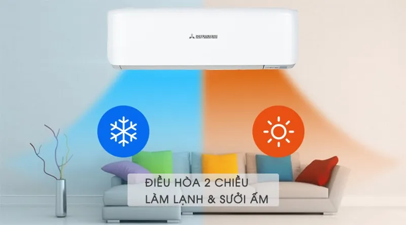 Thoải mái 4 mùa với khả năng làm lạnh và sưởi tiện lợi